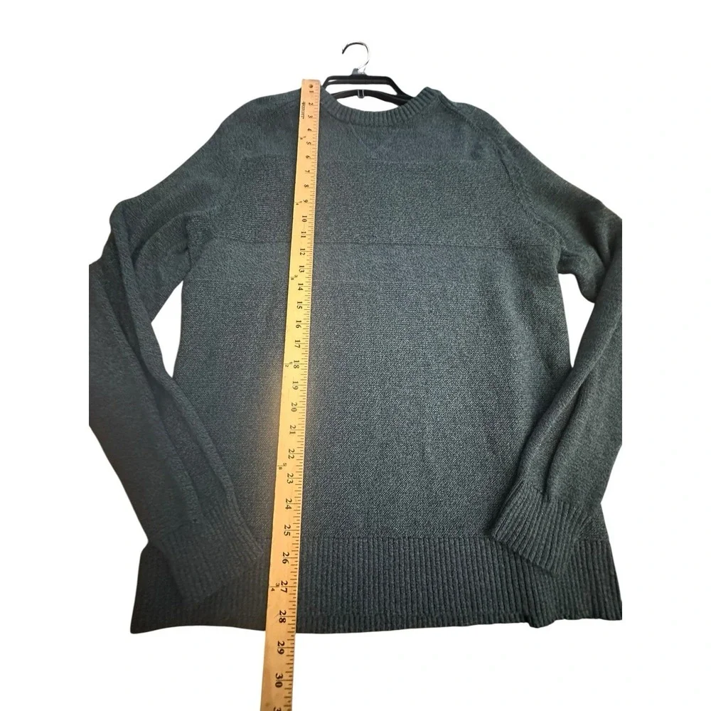 Smartwool Crew Neck Sweater Men's Size Large Blue‎ Wool Blend Stripe #G1-3